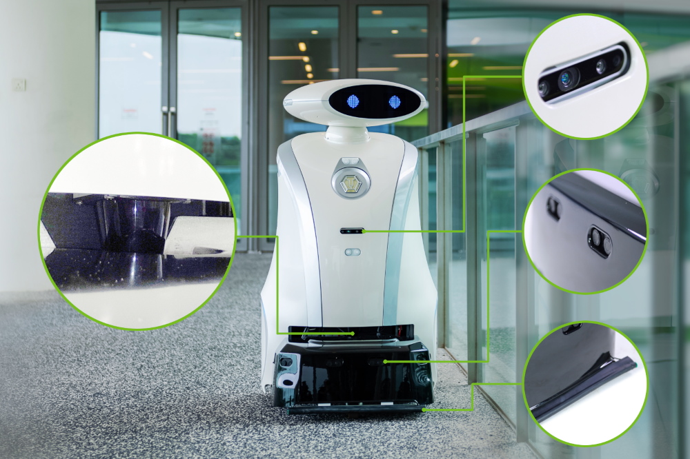 czujniki w autonomicznych maszynach czyszczących