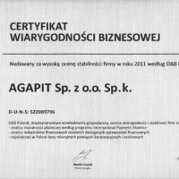 Certyfikat Wiarygodności Biznesowej