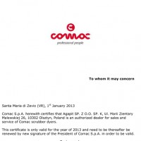 Autoryzacja Comac 2013