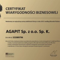 Certyfikat Wiarygodności Biznesowej