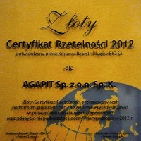 Złoty Certyfikat Rzetelności