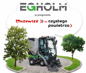 Zdobądź dofinansowanie na czystość w Twojej gminie! Zamiatarki Egholm w programie „Mazowsze dla czystego powietrza”