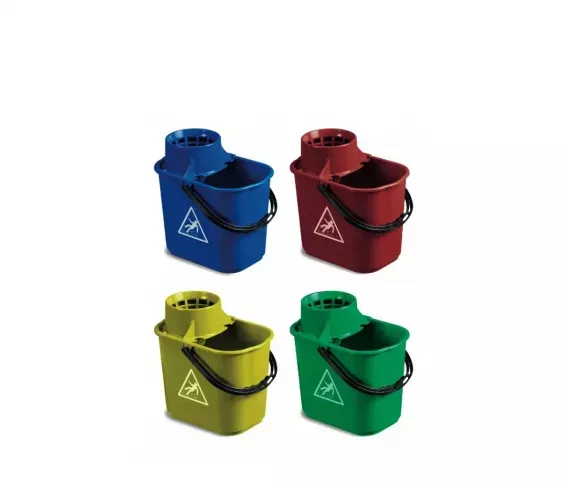 FILMOP MASTER LUX WIADRO PLASTIKOWE 16L WYCISKARKA RĄCZKA CZERWONE