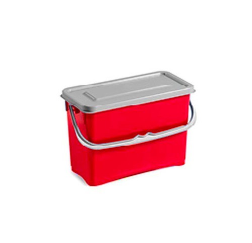 FILMOP TOP-DOWN WIADRO Z RĄCZKĄ HERMETYCZNA POKRYWA CZERWONE 8L