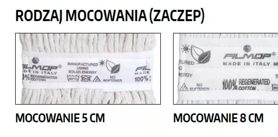 FILMOP MOP KENTUCKY MIKROFAZOWY PASKOWY, PĘTELKOWY 240G ZACZEP 8CM
