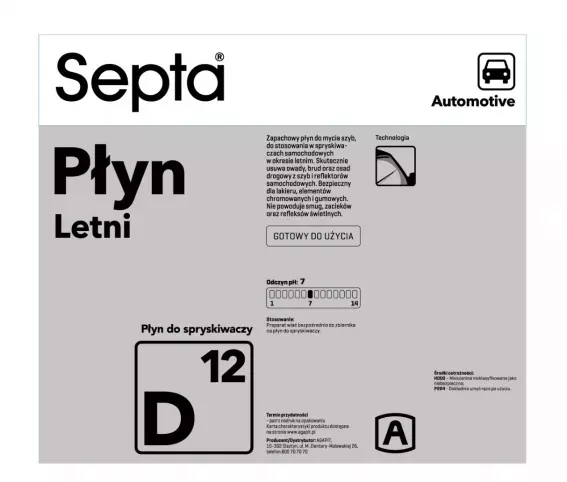 SEPTA PŁYN LETNI D12 5L