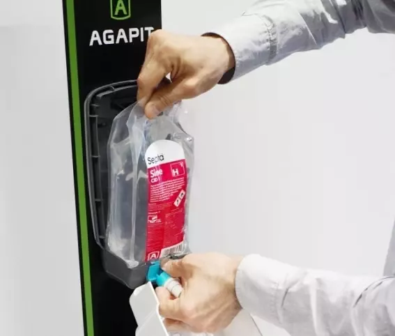 DOZOWNIK ŁOKCIOWY BIAŁO-SZARY 1L SAFE PACK