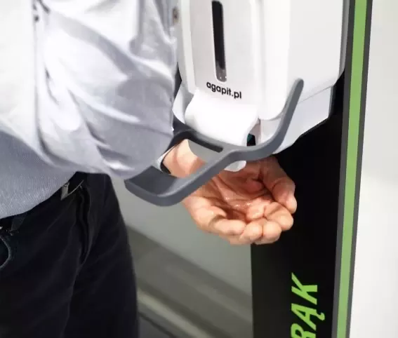 DOZOWNIK ŁOKCIOWY BIAŁO-SZARY 1L SAFE PACK