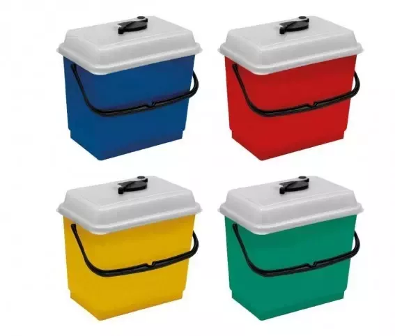 WIADRO Z POKRYWĄ HERMETYCZNĄ 4L ZIELONE MONOROLL SYSTEM