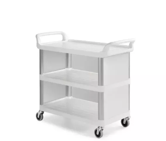 FILMOP 0000SP1301D16 WÓZEK SERWISOWY SILVER 1301 3 PÓŁKI I ŚCIANKI BIAŁY