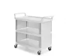 Zdjęcie FILMOP 0000SP1301D16 WÓZEK SERWISOWY SILVER 1301 3 PÓŁKI I ŚCIANKI BIAŁY