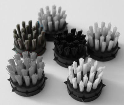 SZCZOTECZKA DO WYCIERACZKI AŻUROWEJ SZARA