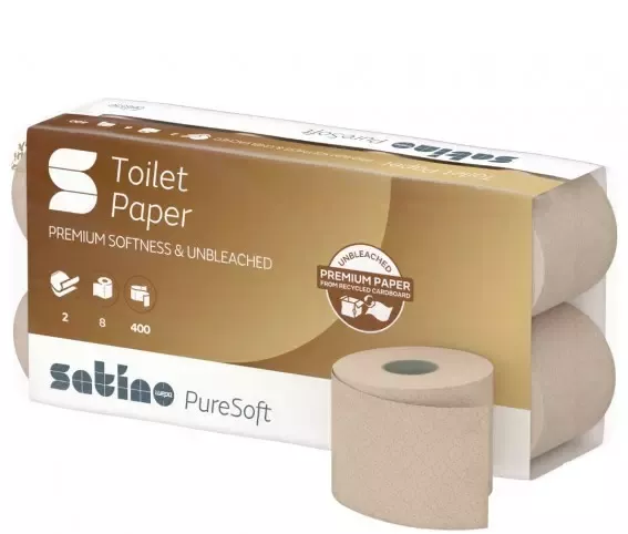 066550 SATINO PURE SOFT PAPIER TOALETOWY MAŁA ROLKA 2 WAR. DŁ. 44 M 48 ROLEK