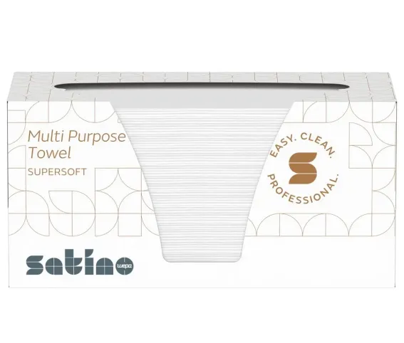 275970 SATINO PRESTIGE CHUSTECZKI / CELULOZA / ŚNEŻNOBIAŁY/ 2W/ 21,0X22,0CM/15X200 LISTKÓW