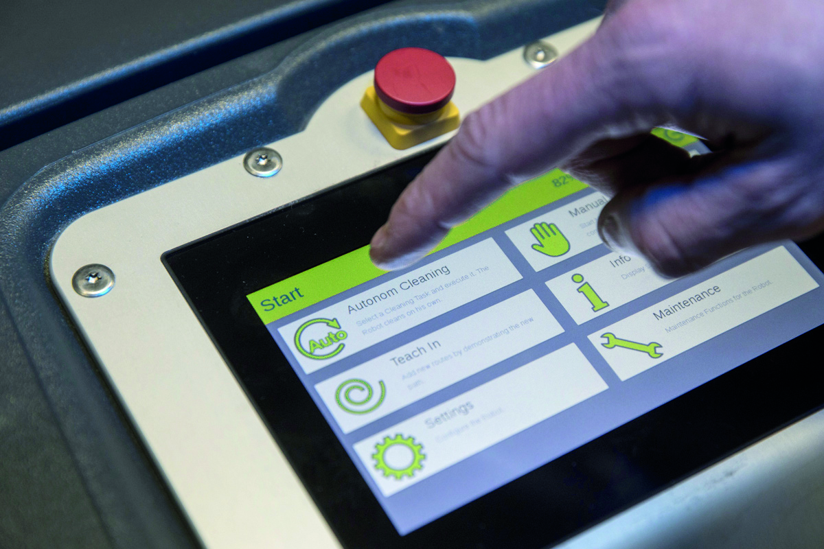 Panel kontrolny maszyny do czyszczenia autonomicznego CR700